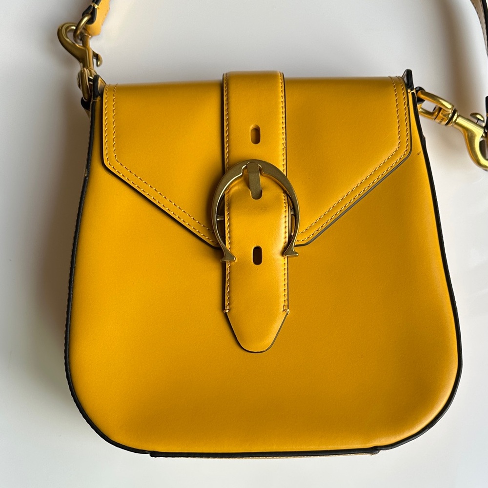 Etienne Aigner Vibrant Yellow Shoulder Bag